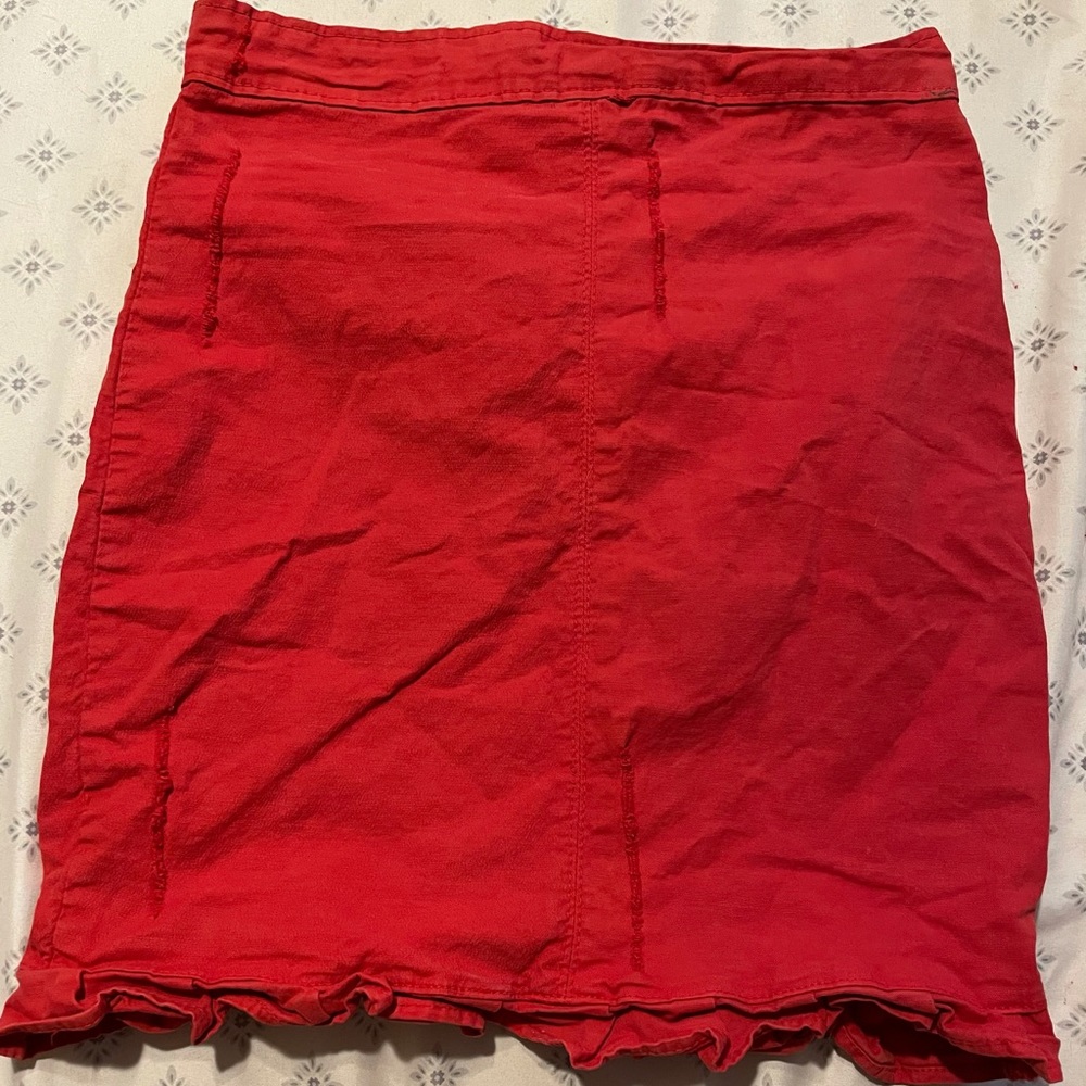 Red skirt